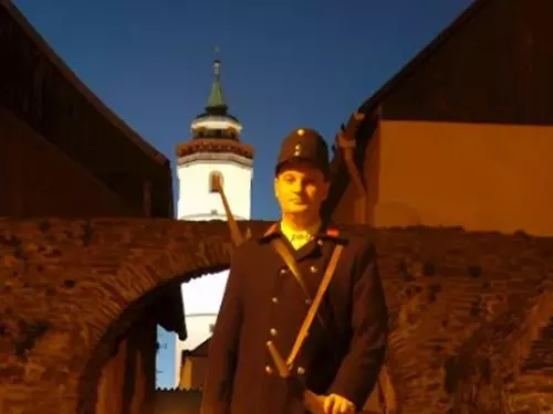 Ponocný – zpěv ponocného v Domažlicích