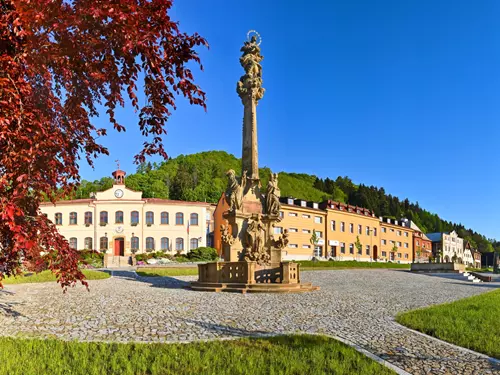 Vzlet balónem nad Rýchorské náměstí