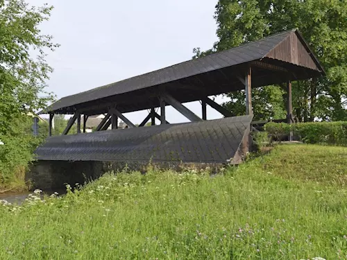 Dřevěný silniční most v Havlovicích