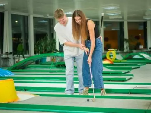 Minigolf za půlku 