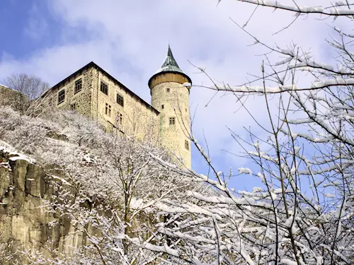 Novoroční výstup na věž hradu Kunětická hora