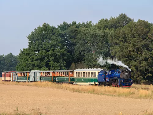 Parní vlak na Osoblažské úzkokolejce