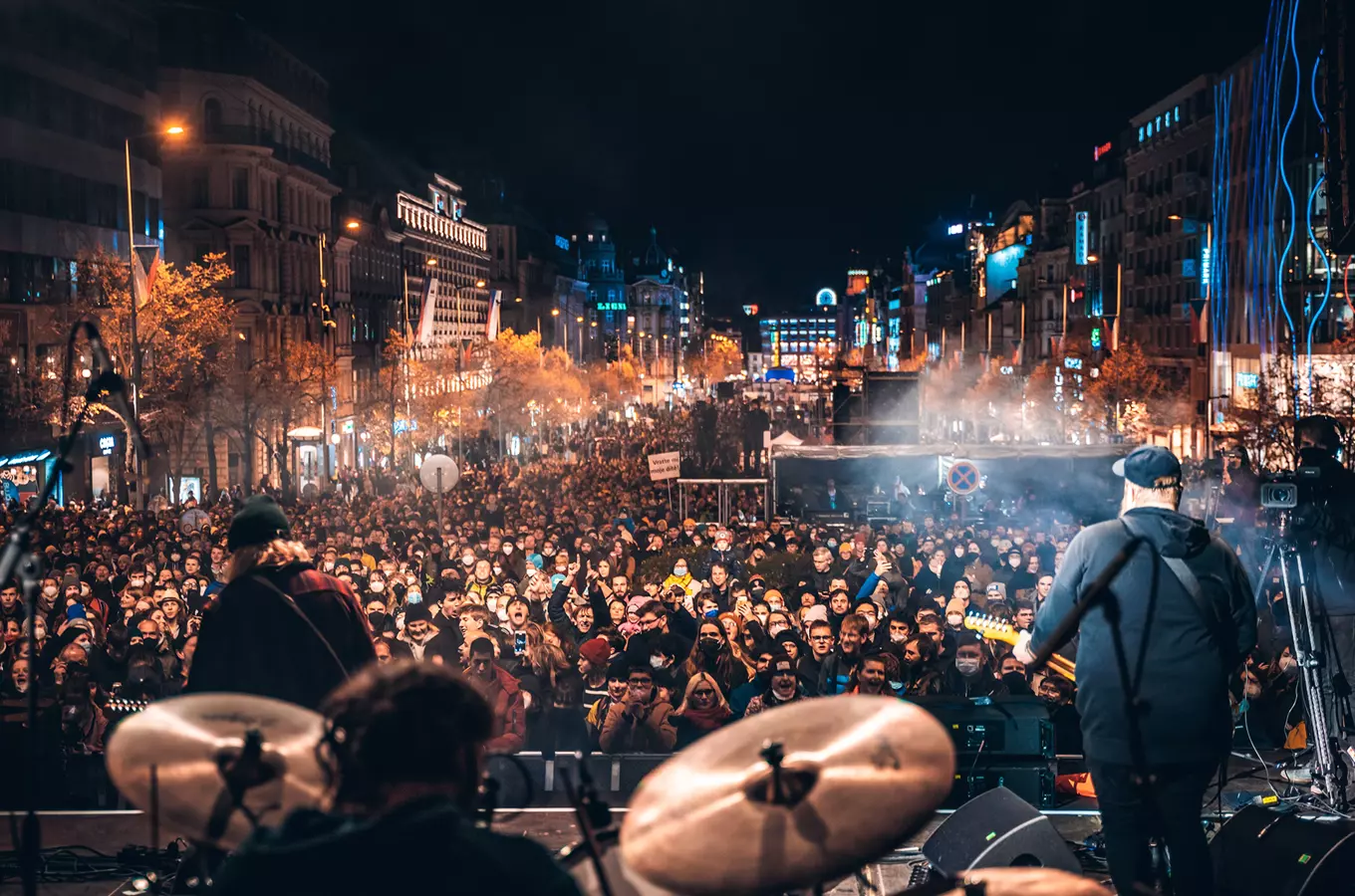 Koncert pro budoucnost na Václavském náměstí