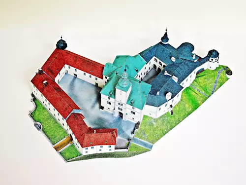 papírový model frýdeckého zámku