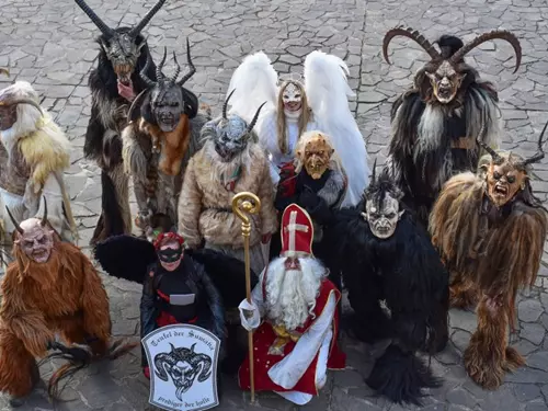 Krampus show na hradě Švihově