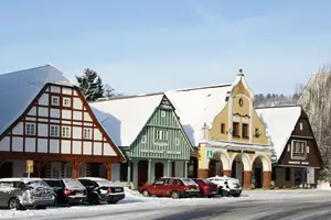 čtyři historické domky vrchlabí