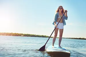 paddleboarding