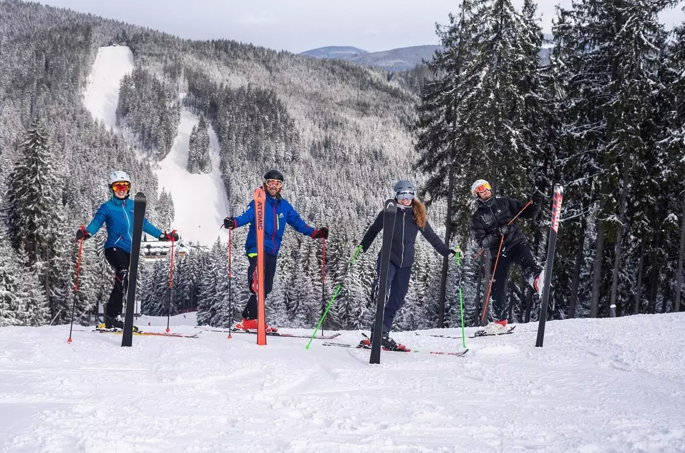ski bílá