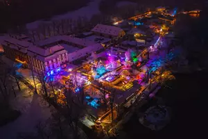 vánoce zoo ohrada