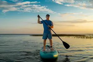 paddleboarding