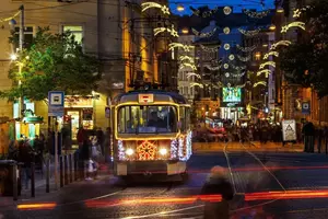 vánoční tramvaj brno