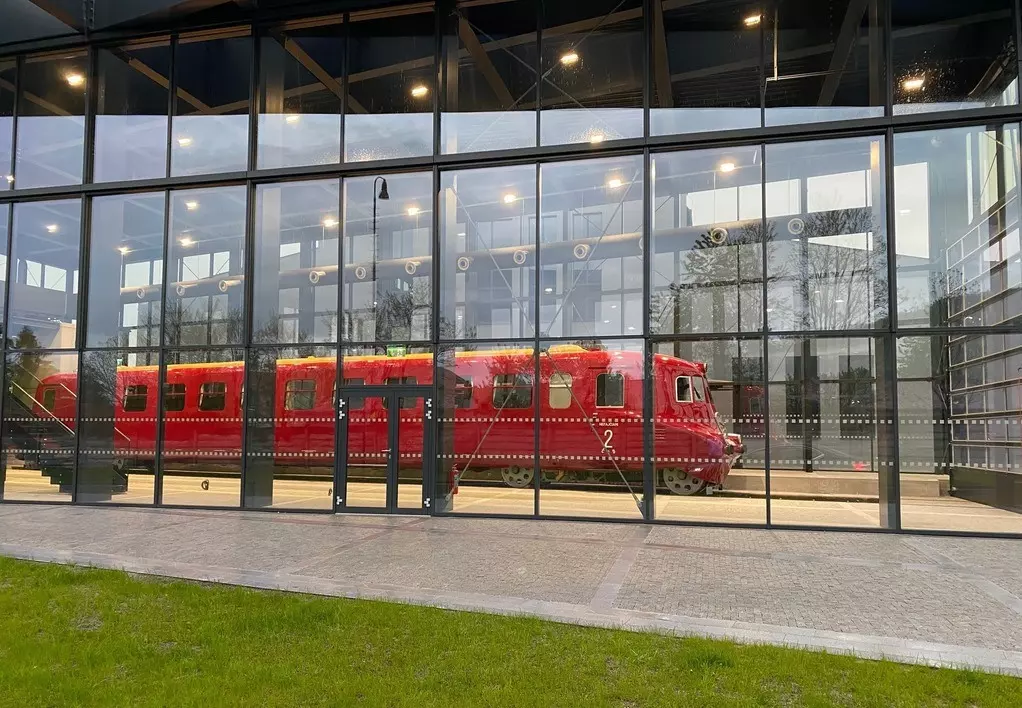 Slovenská strela v nově postaveném depozitáři u Muzea nákladních automobilů Tatra, Stavba roku 2021