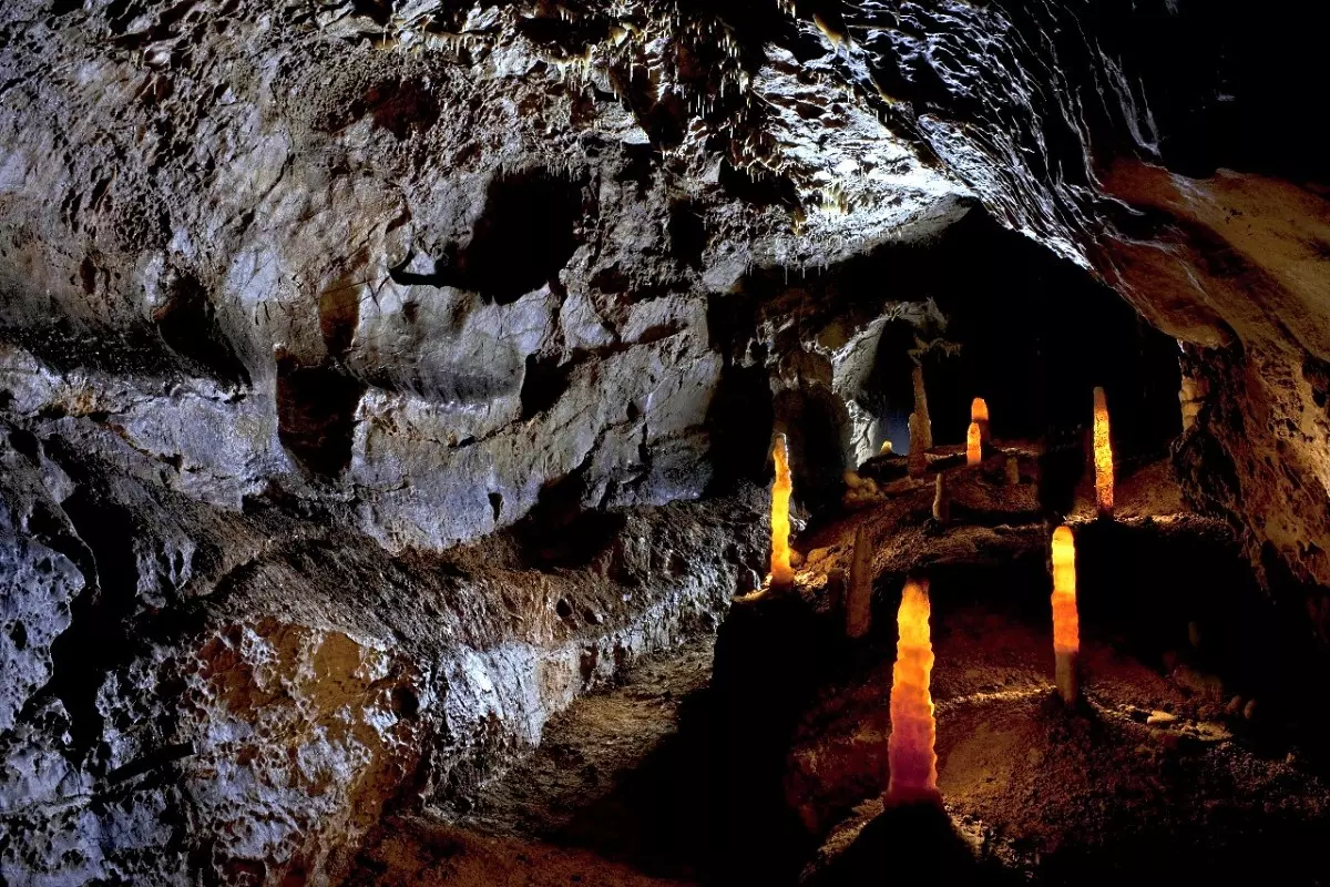Sloupsko šošůvské jeskyně v zimě