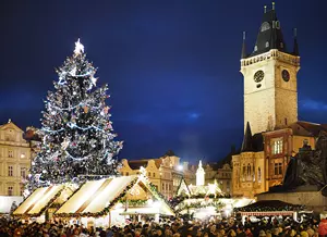 Praha vánoční trhy Taiko