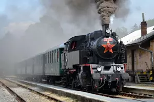 Parní vlak Rožnov