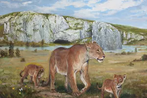lvice s mláďata