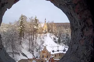 zima na horním hradu