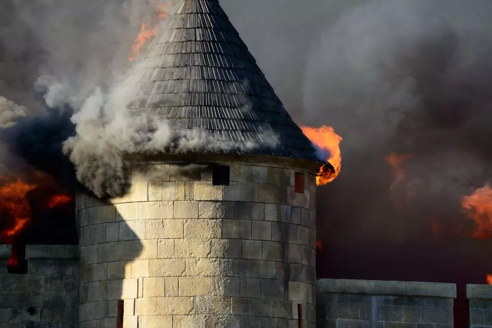 Požár ve středověku