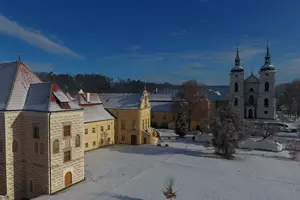 klášter želiv zima
