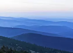 Krkonoše panorama hor