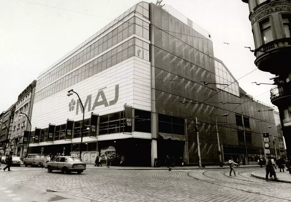 Obchodní dům Máj v Praze v 70. letech